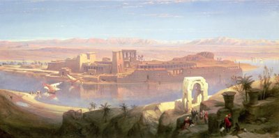 The Island of Philae, Nubia by David Roberts