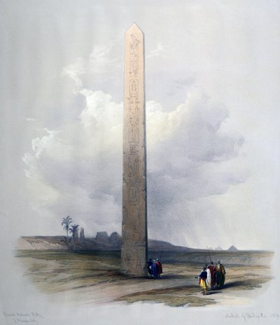 The Obelisk at Heliopolis by David Roberts