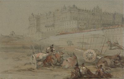 The Royal Palace, Madrid, 1832 by David Roberts