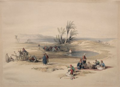 Wells of Moses, Wilderness of Tyh by David Roberts