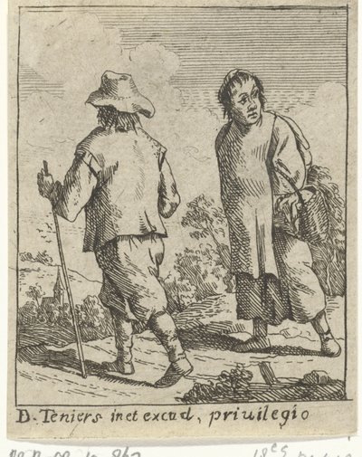 A Peasant Couple on the Road by David Teniers (II)
