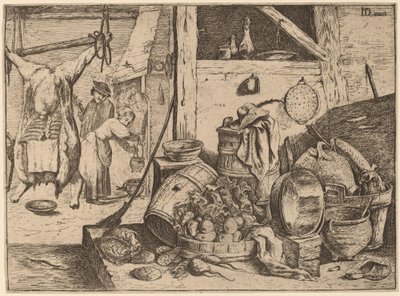 Interior of a Kitchen by David Teniers the Younger