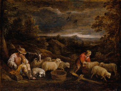 Shepherds and Sheep by David Teniers the Younger