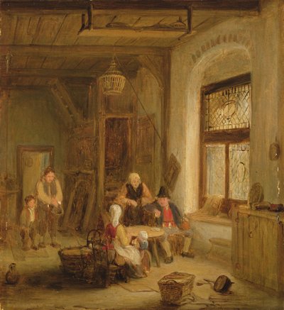 Interior with Figures by a Window by David Wilkie