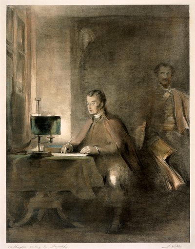 Wellington Writing His Despatches by David Wilkie