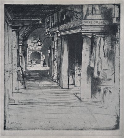 Calle Della Donna, c1900 by David Young Cameron