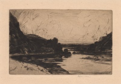 On the Ourtha, 1907 by David Young Cameron