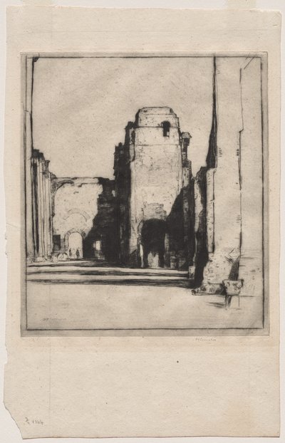Tepidarium, Baths of Caracalla by David Young Cameron
