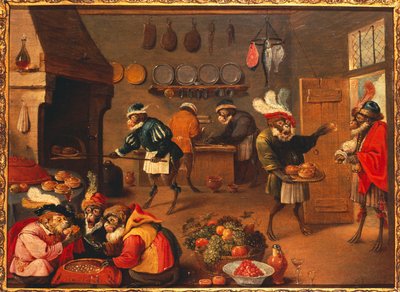 The Monkey Cooks by David the Younger Tenier