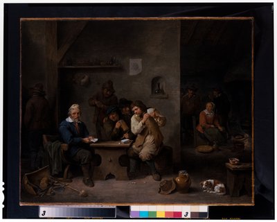 Figures Gambling in a Tavern by David the Younger Teniers