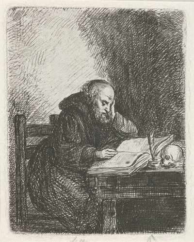 Reading Monk by David van der Kellen