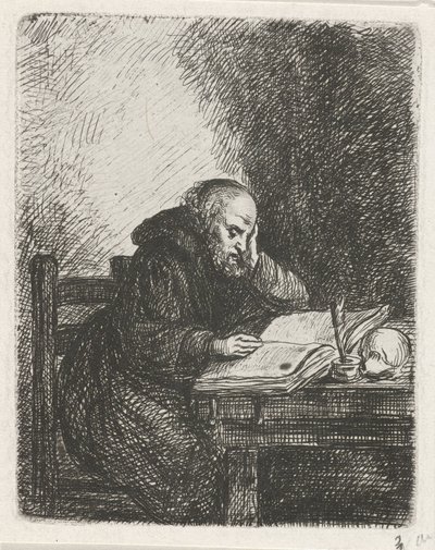 Reading Monk by David van der Kellen