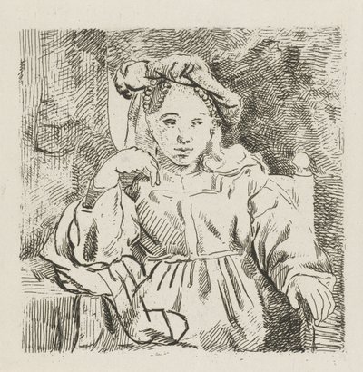 Sitting Girl by David van der Kellen