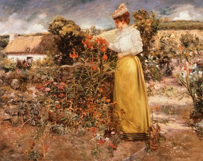 Among the Flowers, Giverny by Dawson Dawson Watson
