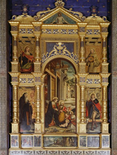 Nativity polyptych by Defendente Ferrari