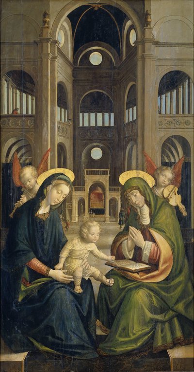 The Madonna and Child with St Anne by Defendente Ferrari