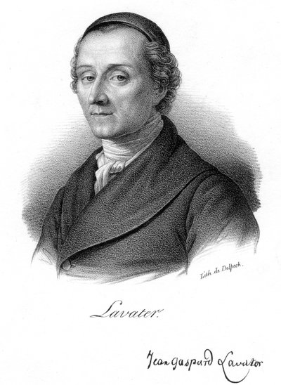 Johann Kaspar Lavater, Swiss physiognomist and theologian by Delpech