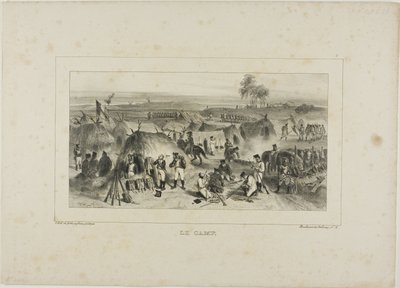 The Camp by Denis Auguste Marie Raffet