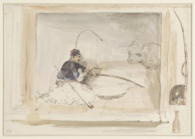 Seated Cotton Worker by Denis Auguste Marie Raffet