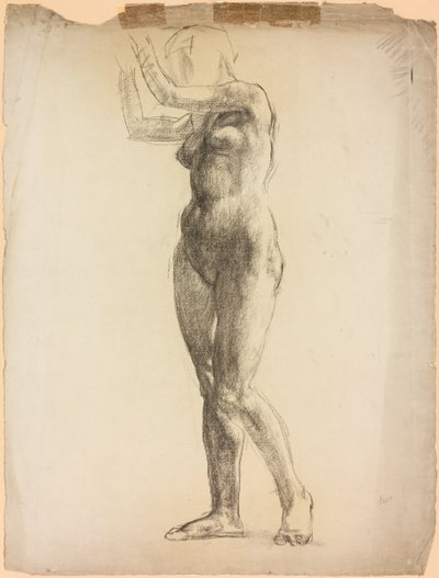 A Study of a Female Figure by Derwent Lees