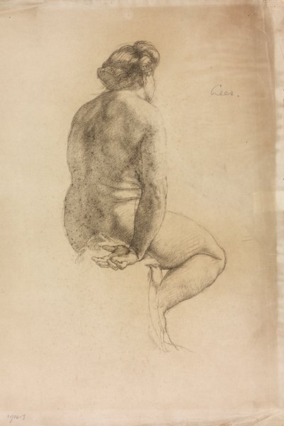 A Study of a Female Figure by Derwent Lees