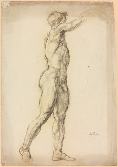 A Study of a Male Figure by Derwent Lees