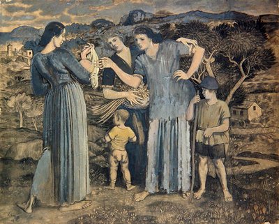 Mothers and Children in Landscape by Derwent Lees