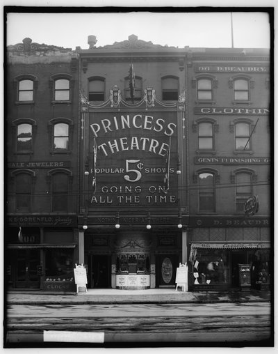 Princess Theatre, Detroit, c.1900 by Detroit Photographic Co.