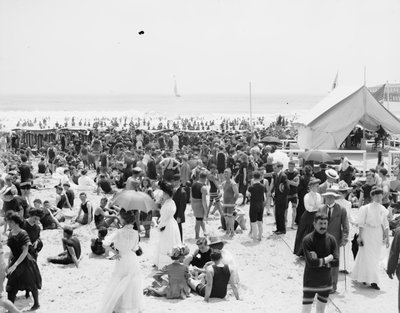 Atlantic City, the Bathing Hour by Detroit Publishing Co.