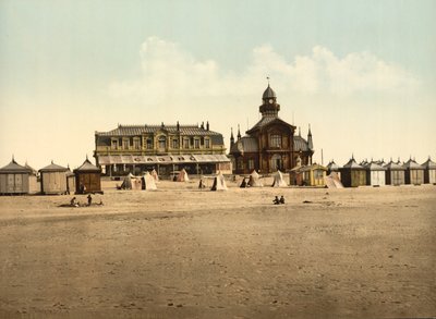 Beach and Casino, Calais, France by Detroit Publishing Co.