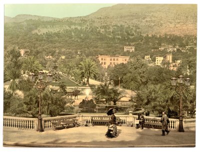 Monte Carlo Casino Gardens, Riviera, Monaco by Detroit Publishing Co.