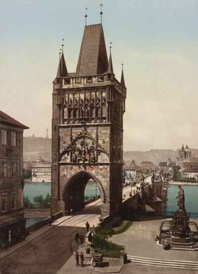Old Town Bridge Tower, Prague, 1905 by Detroit Publishing Co.