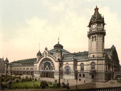 Railway Station, Cologne, Germany by Detroit Publishing Co.