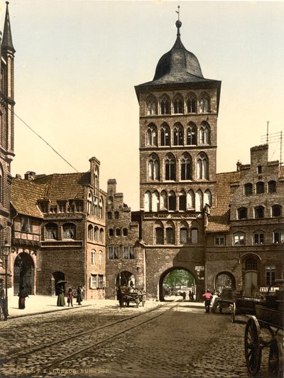 Tower Arch, Lubeck, Germany by Detroit Publishing Co.