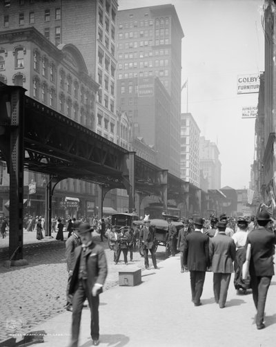 Wabash Avenue, Chicago by Detroit Publishing Co.