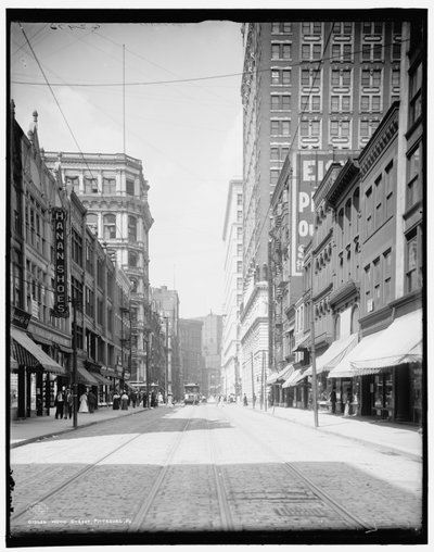 Wood Street, Pittsburgh, Pa. by Detroit Publishing Co.