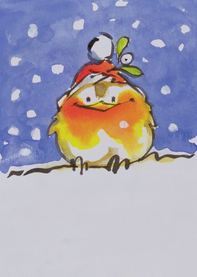 Christmas Robin by Diane Matthes