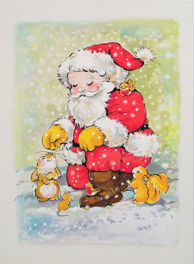 Father Christmas with Animals by Diane Matthes