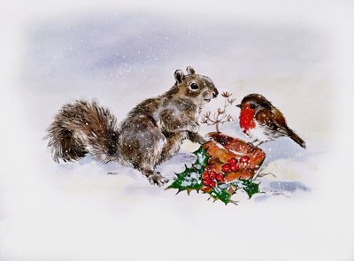 The Squirrel and the Robin by Diane Matthes