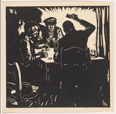 Card Players by Dick Ket (signed by artist)