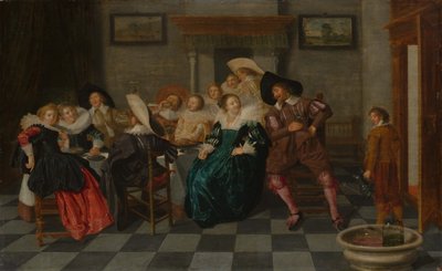 A Banquet by Dirck Hals