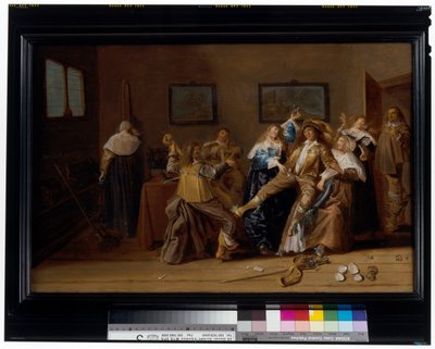 A Merry Company in an Interior by Dirck Hals
