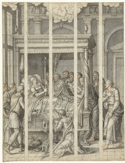 Death of the Virgin Mary by Dirck Pietersz. Crabeth