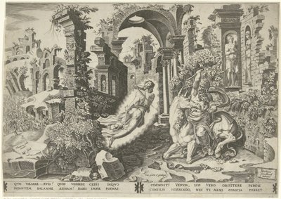 Balaam and the Angel by Dirck Volckertsz. Coornhert