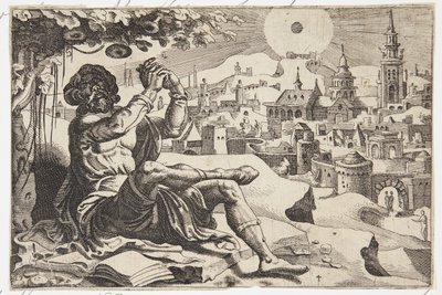 Jonah Complaining under the Gourd by Dirck Volckertsz. Coornhert