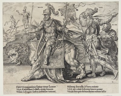 The triumph of David by Dirck Volckertsz. Coornhert