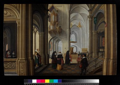 Interior of a Church, 1628 by Dirck van Delen