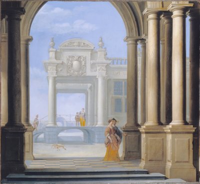 The Entrance to a Palace by Dirck van Delen