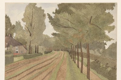 The Hay Road near Eelde by Dirk Arnoldus Tavenraat