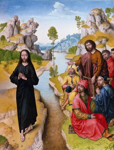 Saint John the Baptist Preaching, 15th Century by Dirk Bouts